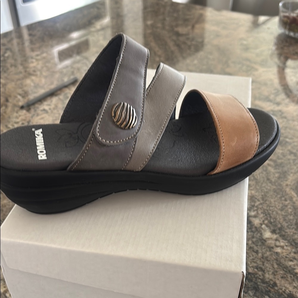 NWT Women’s Romika Sandal.  Euro 37. US 6.5. Gorgeous comfort shoe